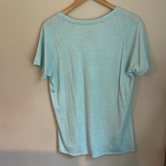 Woolx Women’s Size XL Light Blue Mia V neck Merino Wool - Picture 2 of 5